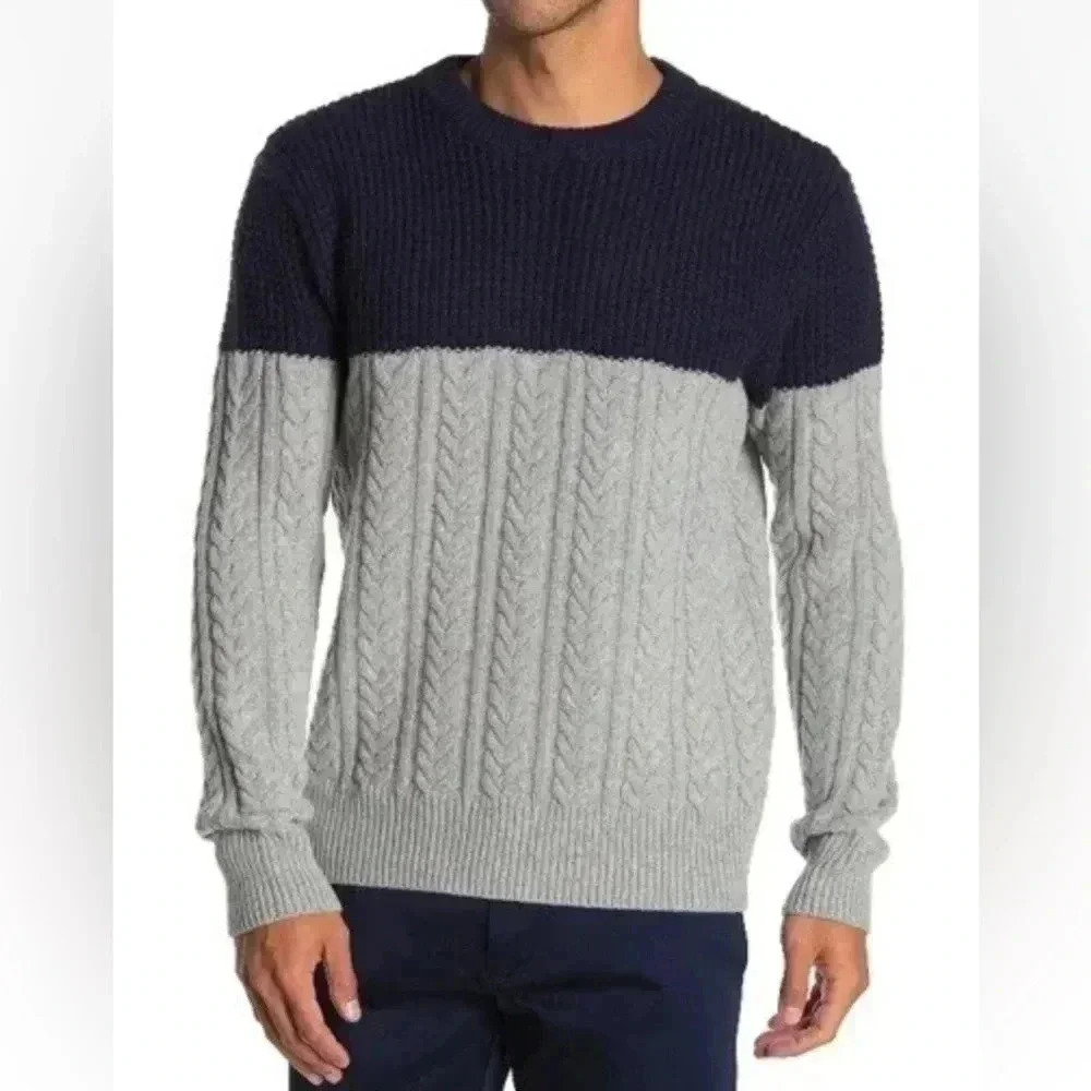 J.Crew Men’s Pullover Knit‎ Crewneck Sweater Wool Blend Size S